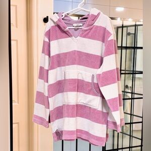 KIDS - Potterybarn Kids Purple Stripe Swim Coverup - Size 8-10